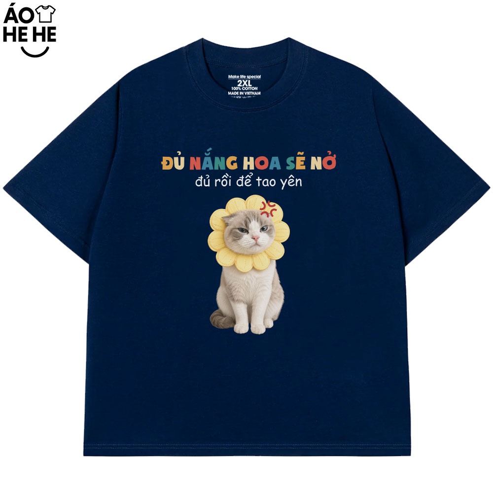 Áo In Chữ Hài Hước - Đủ Rồi Để Tao Yên - Câu Nói Text Văn Phòng Công Sở Form Rộng Cotton 250gsm In Theo Yêu Cầu