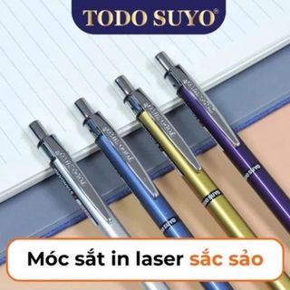 LEAFBOOK Bút Bi Bấm Todo Suyo 0.7mm G-Star Chính Hãng – Mực Xanh Đức, Viết Êm Trơn, Mực Ra Đều