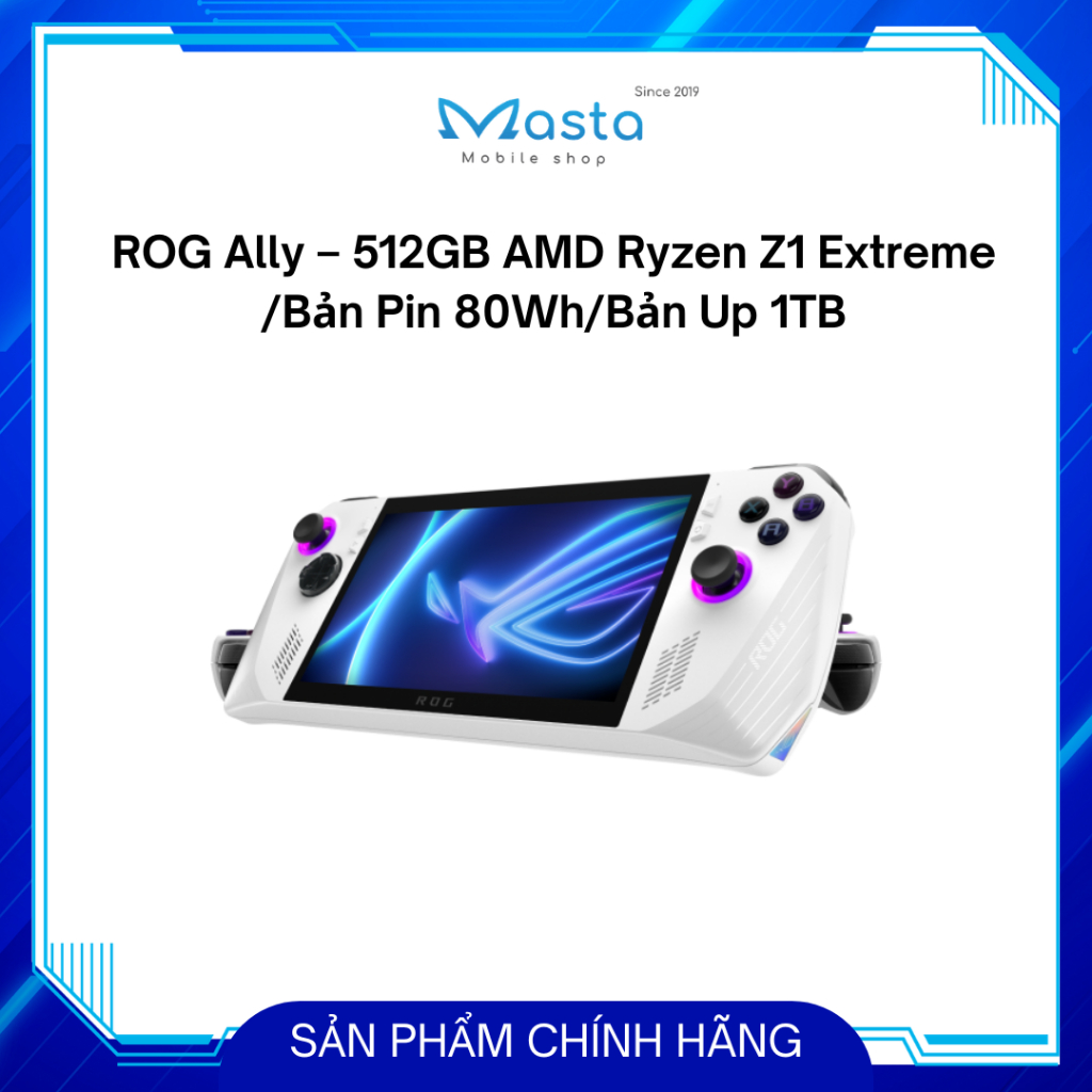 Máy chơi game Asus ROG Ally – 512GB AMD Ryzen Z1 Extreme /Bản Nâng Cấp Pin 80Wh/Nâng Cấp 1TB