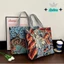 Túi xách cổ điển SYDWA, Túi đeo vai hình vuông bằng vải Canvas, Túi Tote