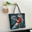 Túi xách cổ điển SYDWA, Túi đeo vai hình vuông bằng vải Canvas, Túi Tote