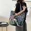 Túi xách cổ điển SYDWA, Túi đeo vai hình vuông bằng vải Canvas, Túi Tote