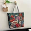 Túi xách cổ điển SYDWA, Túi đeo vai hình vuông bằng vải Canvas, Túi Tote