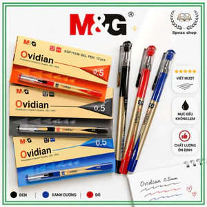 Bút Gel M&G Ovidian AGP11536 0.5mm – Mực Đen, Viết Mượt, Không Lem, Bút Ký Văn Phòng Cao Cấp