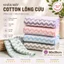 Combo 10 cái Khăn mặt cotton lông cừu Hàn Quốc mềm mịn siêu thấm nước kẻ sọc , Khăn lau tay đa năng 50x35 cm