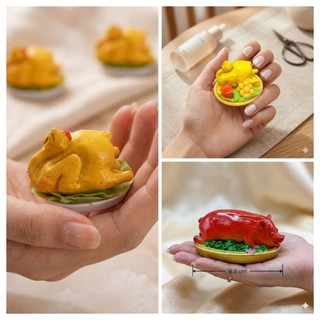 Mô hình 3D trang trí có nam châm, nhiều mẫu. Trang trí Bàn thờ Thần Tài Thổ Địa mini