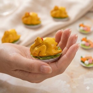 Mô hình 3D trang trí có nam châm, nhiều mẫu. Trang trí Bàn thờ Thần Tài Thổ Địa mini