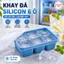Combo 5 cái Khay đá bằng silicon có 6 ô