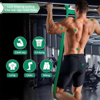 COMBO Hủy Diệt Cơ Bắp - Dây Kháng Lực Powerband MinhSport Đa Năng Hỗ Trợ Tập Luyện Thể Thao Tại Nhà