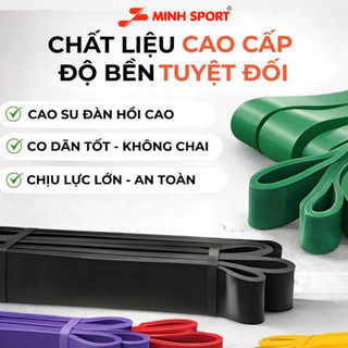 COMBO Hủy Diệt Cơ Bắp - Dây Kháng Lực Powerband MinhSport Đa Năng Hỗ Trợ Tập Luyện Thể Thao Tại Nhà