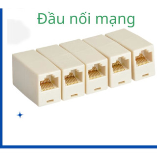 đầu nối mạng màu trắng  Rj45, cầu nối mạng rj45, đầu nối dây mạng rj45, đầu nối dây mạng