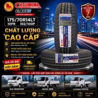 Lốp CASUMINA 175/70R14 LT 10Pr. Lắp cho xe tải nhẹ Bảo hành chính hãng Casumina. TOP 1 bán chạy