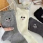 Set 5 Đôi Tất/ Vớ Cổ Cao Hoạ Tiết Đôi Mắt Viền Bèo Cute Dễ Thương Cho Nữ LOTt02