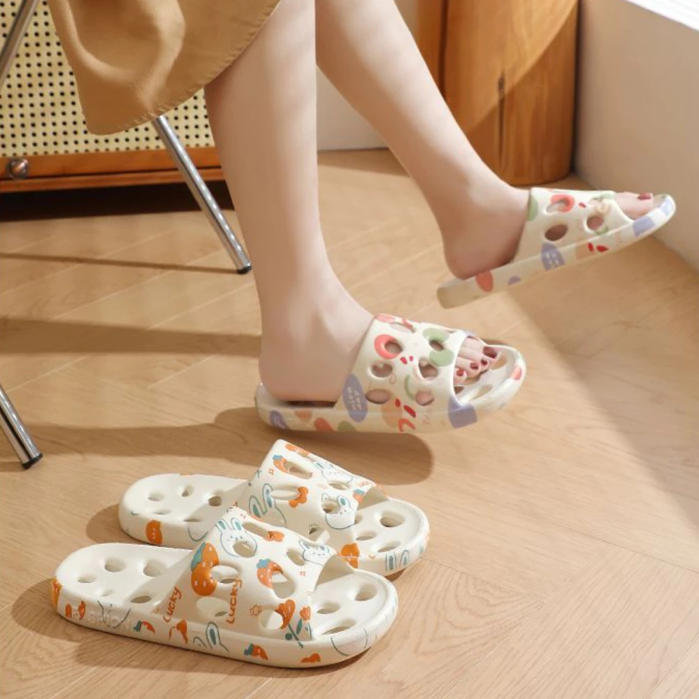 Dép Lỗ Chống Trượt Nhà Tắm Thoát Nước Thoáng Khí HOMIE, Dép Đi Trong Nhà Đúc Nguyên Khối Siêu Êm