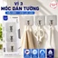 Combo 3 set Vỉ 3 móc dán tường siêu dính chịu lực cao ( 9 cái )