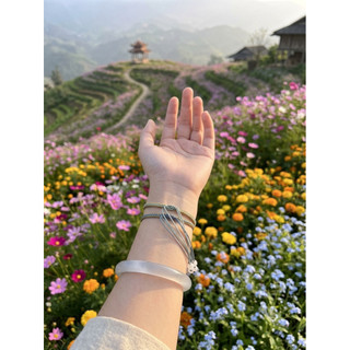 Vòng tay cặp đôi hoa mai handmade may mắn-quà phụ kiện đi kèm nhân đôi khi mua combo.