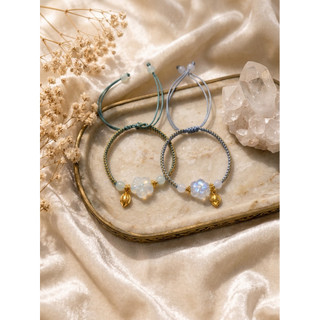 Vòng tay cặp đôi hoa mai handmade may mắn-quà phụ kiện đi kèm nhân đôi khi mua combo.