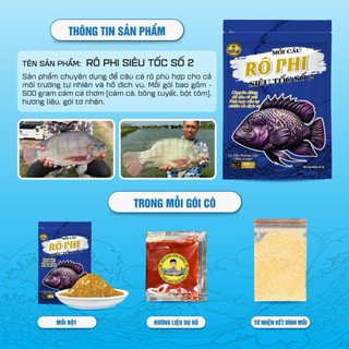 [BĐSH] Mồi Câu Cá Rô Phi Siêu Tốc Số 2 - Vị Thơm