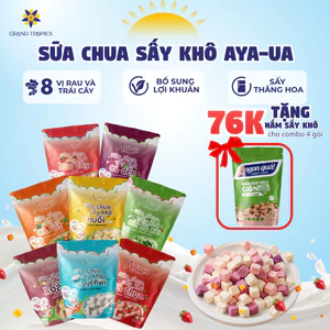 Sữa Chua Sấy Thăng hoa Aya-ua- Sữa chua khô Ăn Dặm Cho bé đa dang hương vị Bổ Sung Lợi Khuẩn (Gói 10g/16g)