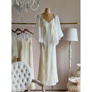 Váy Lụa Tơ Tằm Maxi 2 Dây Chuẩn Linh Hoàng (KHÔNG KÈM CHOÀNG)