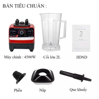Máy Xay Sinh Tố Đa Năng PTLUXURY SC 1589 - Máy Xay Công Nghiệp 2 Cối Xay Công Suất 4500W [ HÀNG CHÍNH HÃNG ]