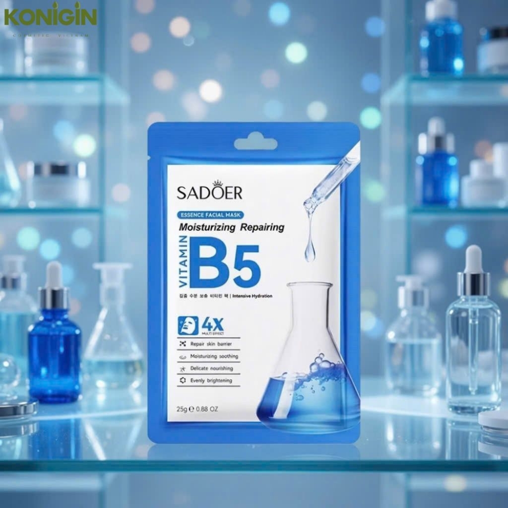 Combo 90 Miếng Mặt Nạ B5 SADOER Vitamin B5 Moisturizing Repairing Cấp Ẩm Phục Hồi Da Đắp Mặt Nạ Giấy Nội Địa Trung 25g