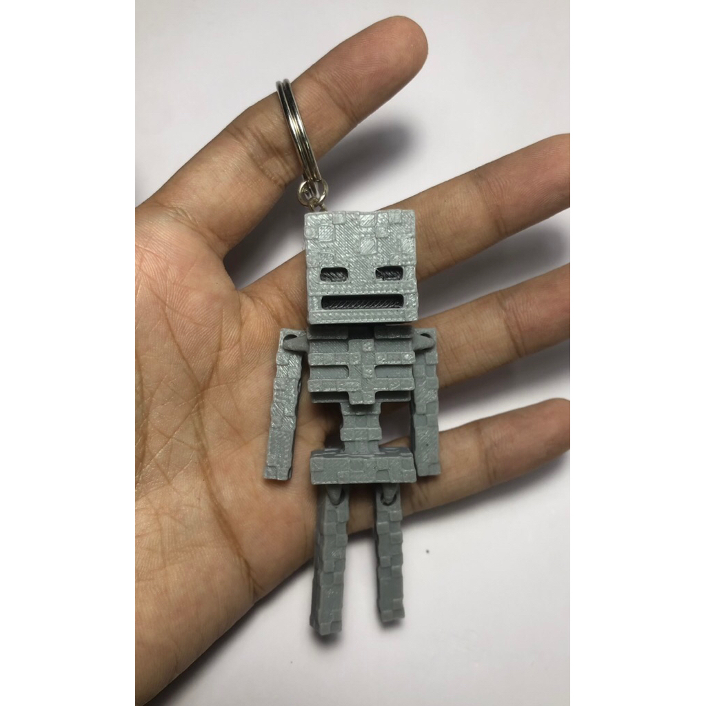Móc khóa Skeleton | Móc khóa In 3D Minecraft
