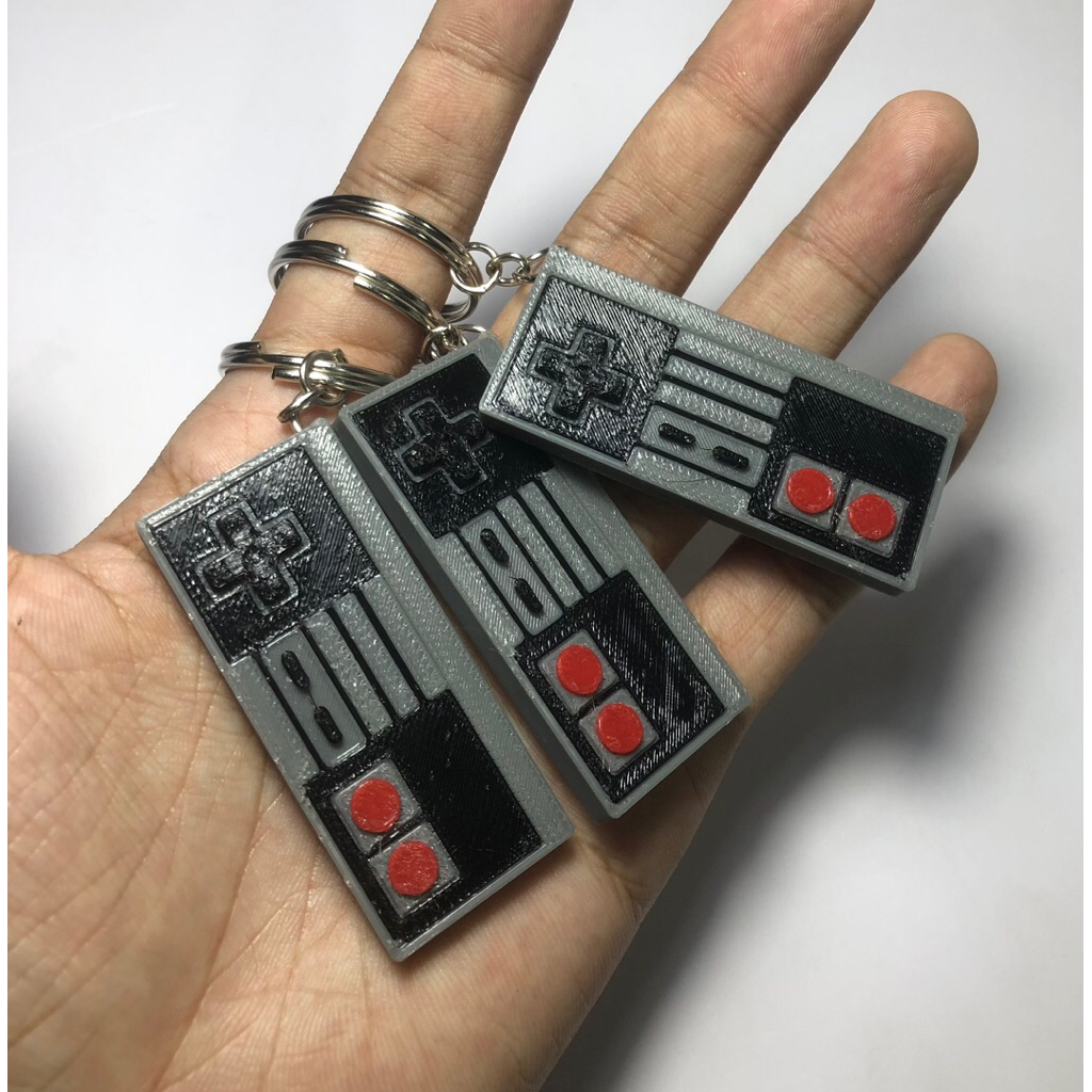Móc khóa Tay Cầm Nintendo Cổ Điển | Móc khóa In 3D