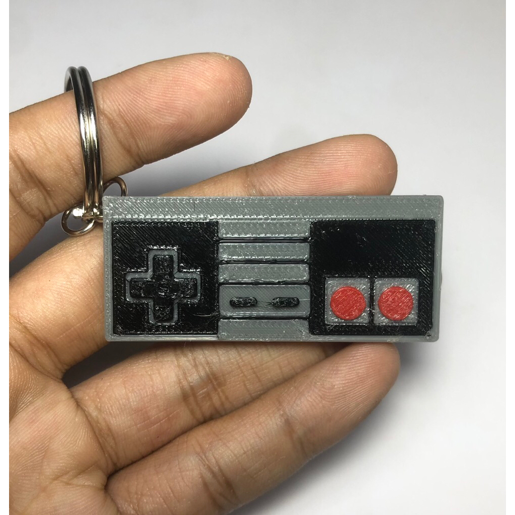 Móc khóa Tay Cầm Nintendo Cổ Điển | Móc khóa In 3D