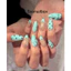 NAIL BOX MÓNG GIẢ MÓNG UP XANH TIFFANY FRECNH HOT TREND