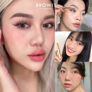 Combo 2 Mascara Browit Nongchat Dạng Lược Làm Dày Cong Mi Chuyên Makeup My Everyday 5.5g