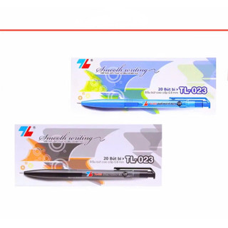 Combo hộp 20 bút bi Thiên Long 023  Ngòi 0.8mm hàng chính hãng