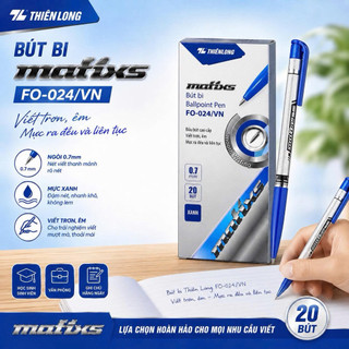 Combo hộp 20 bút bi FO-024/VN Thiên Long hàng chính hãng ngòi 0,7mm