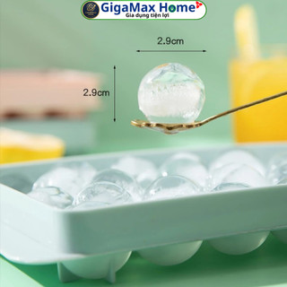 Combo 2 Khuôn Làm Đá 33 Viên Tròn Dẻo Có Nắp Đậy – Khay Làm Thạch Bi Hoa Quả Trái Cây | GigaMax Home