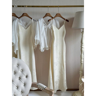 Váy Lụa Tơ Tằm Maxi 2 Dây Chuẩn Linh Hoàng (KHÔNG KÈM CHOÀNG)