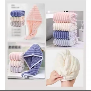 Mũ Quấn Tóc LOTIKA Siêu Thấm Hút Nhanh Khô – Khăn Ủ Tóc Dạng Mũ Cotton Mềm Mại, Tiện Lợi Sau Khi Gội