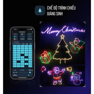 Đèn Hiệu Ứng Chiếu Hình 5W Lập Hổ, hỗ trợ vẽ đồ họa và hiển thị chữ theo ý thích, cảm biến âm thanh, dùng cho sân khấu