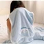 Sét 2 khăn tắm, khăn mặt Kuromi siêu Thấm Hút mềm mại Nhanh Khô khăn tắm loại giầy đẹp H88
