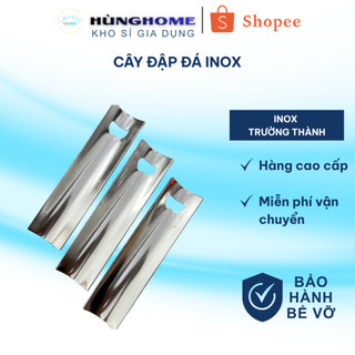 Cây Đập Nước Đá Bằng Inox , Cây Xúc Đá Bằng Inox - CÂY ĐẬP ĐÁ INOX CAO CẤP