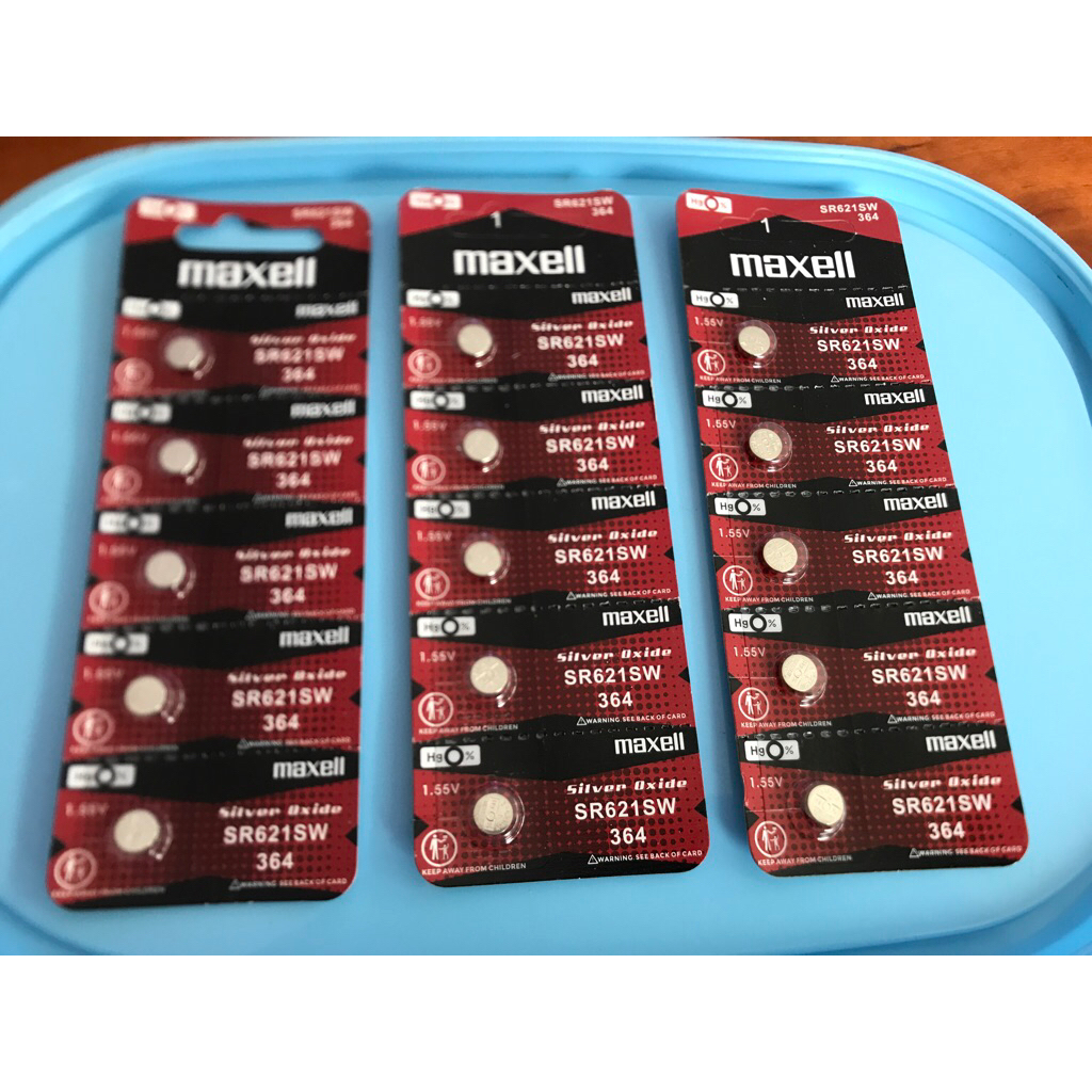 Pin Đồng Hồ Maxell SR621SW 364 - Vỉ 1 Viên Hàng Chính Hãng