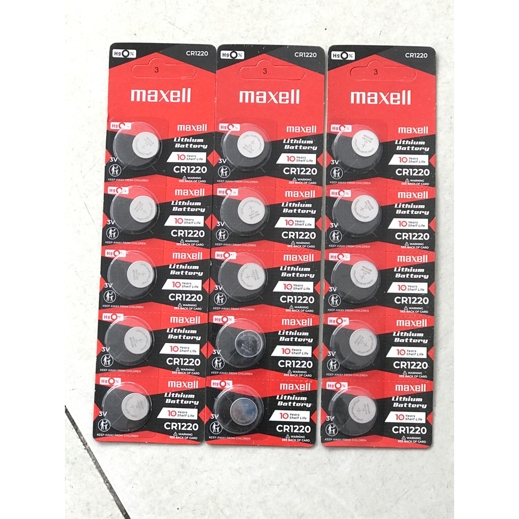 [Chính Hãng] Pin Maxell CR1220 3V Lithium - Pin Nút Áo Cho Máy Tính, Đồng Hồ, Chìa Khóa Xe