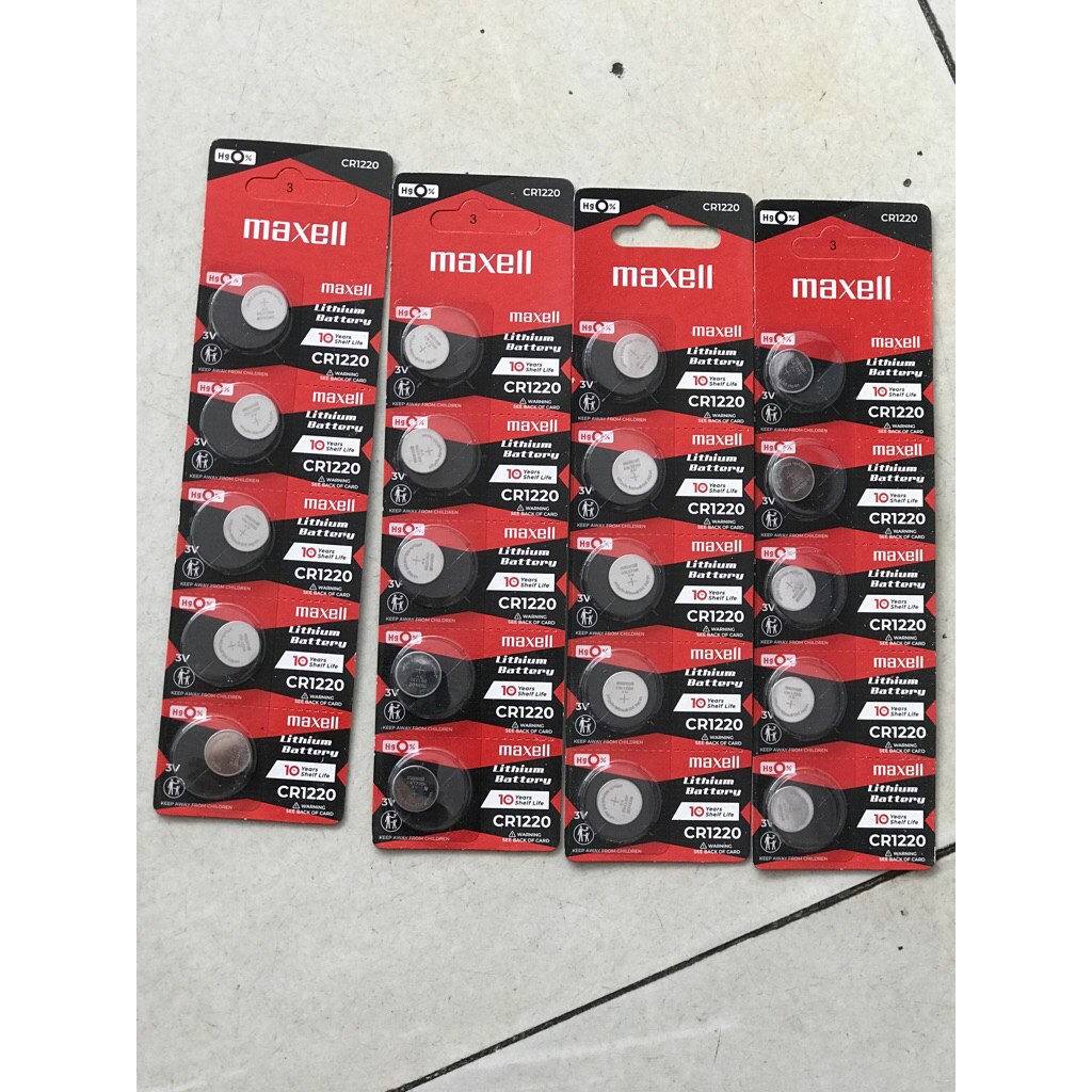 [Chính Hãng] Pin Maxell CR1220 3V Lithium - Pin Nút Áo Cho Máy Tính, Đồng Hồ, Chìa Khóa Xe