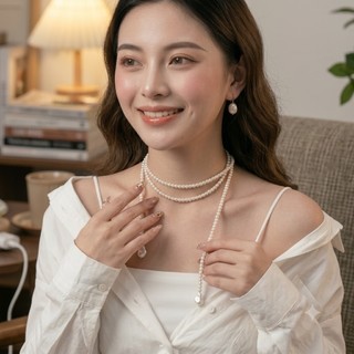 [ DAISYN ] N887 Dây chuyền ngọc trai nhân tạo dài  ,  chuỗi hạt ngọc trai mang áo dài
