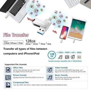 Ổ đĩa flash 2TB OTG Ổ đĩa flash 2 trong 1 USB  ios 2TB 1TB 512GB  Pendrive Ổ đĩa bút tốc độ cao cho điện thoại