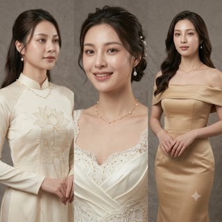 [ DAISYN ] N927 Dây chuyền ngọċ trai nhân tạo 6li   ,  vòng cổ ngọċ trai thuỷ tinh sang trọng cho nữ