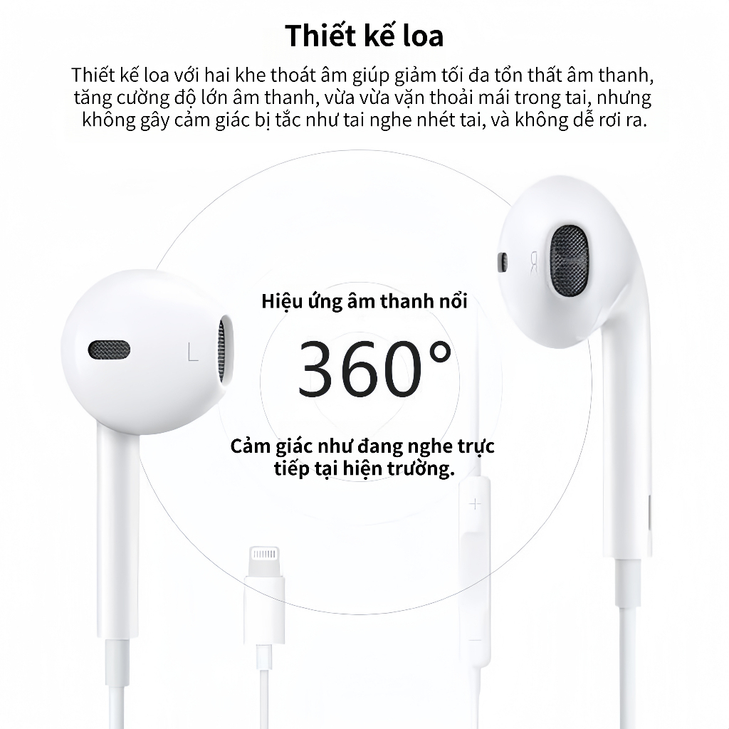 Tai Nghe In-Ear Có Mic IUSEN, Âm Thanh HiFi Sống Động, Đeo Thoải Mái, Tương Thích điện thoại, tablet