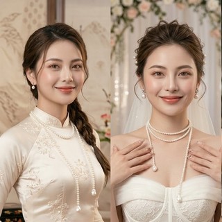 [ DAISYN ] N887 Dây chuyền ngọc trai nhân tạo dài  ,  chuỗi hạt ngọc trai mang áo dài