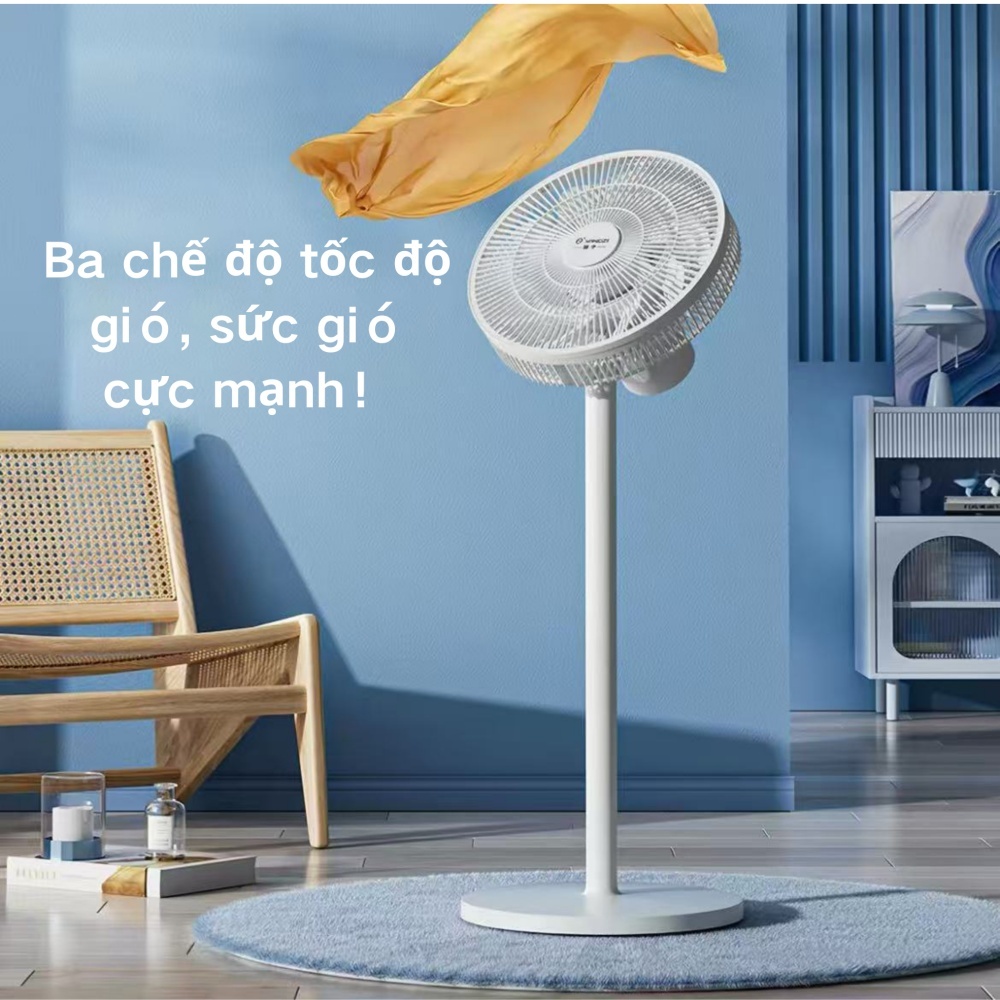 ⚡ Quạt đứng công suất lớn, tiết kiệm điện, 3 tốc, xoay, êm, gió mạnh, cánh 2 lớp, tháo rời 💨