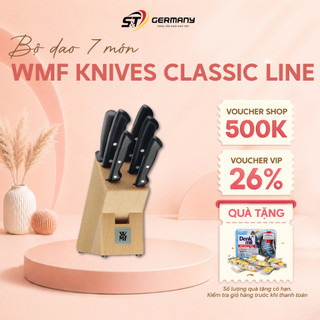 HCM Bộ dao WMF Knives Classic Line 7 món, Bộ giao thép không gỉ cao cấp GermanySNT 100078