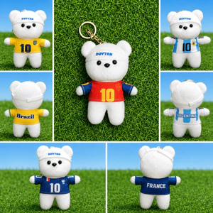 Móc Khóa Thú Nhồi Bông WC 2026, Treo Balo, Trang Trí Túi Xách, Charm Dễ Thương Sưu Tầm